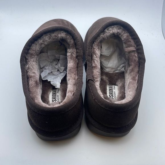 CUSHIONAIRE Women's COZY Faux Shearling Genuine Suede cozy mule slippers +Memory - Picture 4 of 7